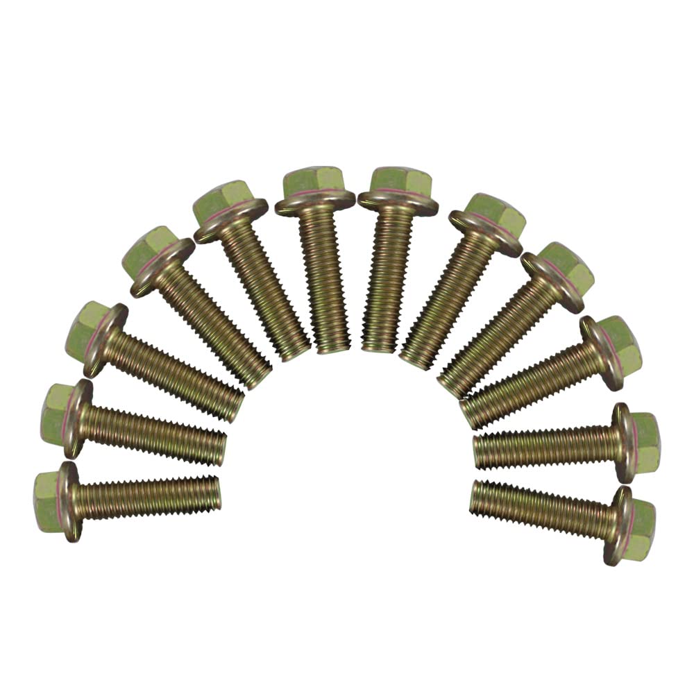 Iilentes Exhaust Manifold Header Bolts Hardware Kit For Ls1 Header Bolts Lsx Ls2 Ls3 Ls6 Ls7 Gm Vortec 4.8L 5.3L 6.0L 6.2L 03413B 11518860 11609481