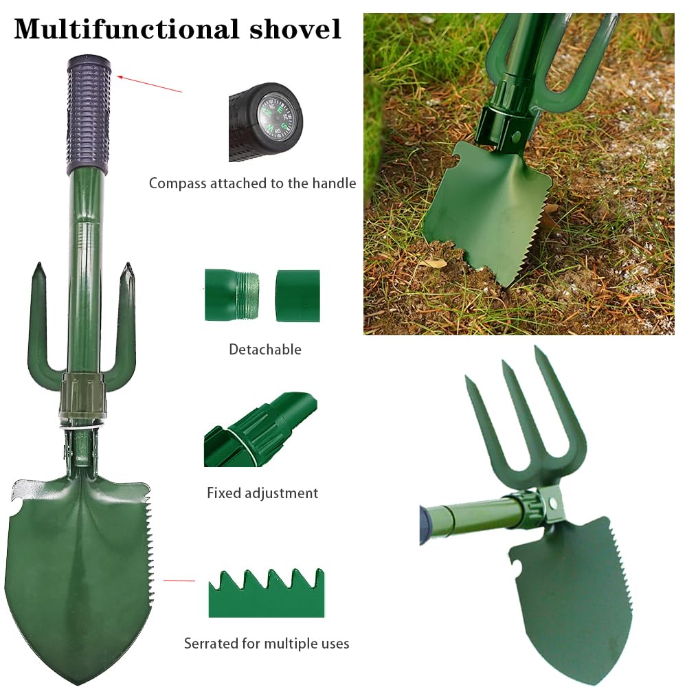 Lianxin Emergency Car Kit - Premium Roadside Assistance Kit For Cars With Jumper Cables, Headlamp, Folding Shovel & Tow Strap Al