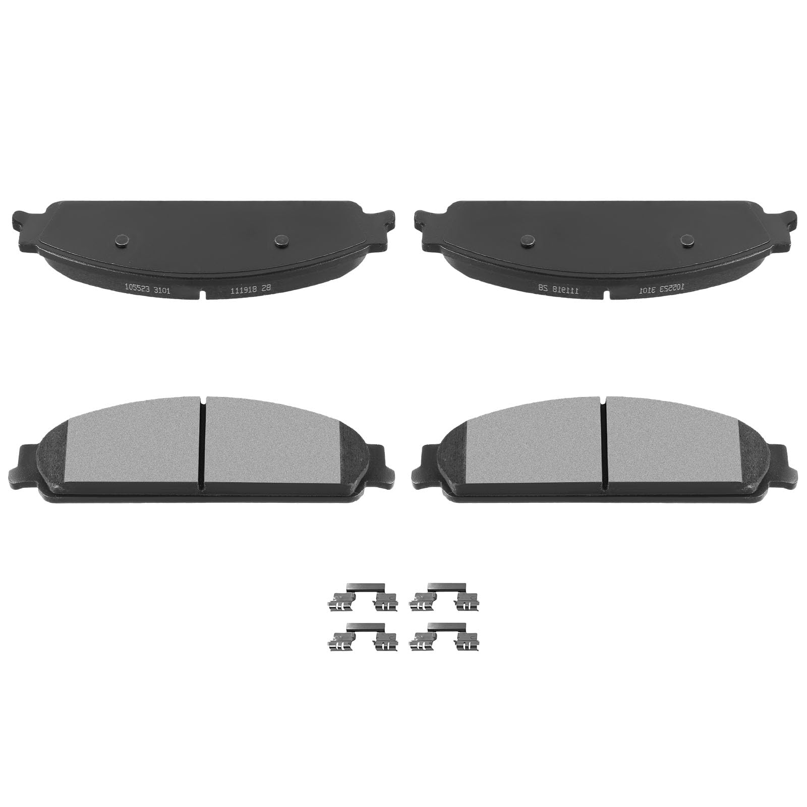 Automuto 4Pcs Front Semi-Metallic Disc Brake Pads Set D1070 For Ford Five Hundred Freestyle Taurus Taurus X For Mercury Montego