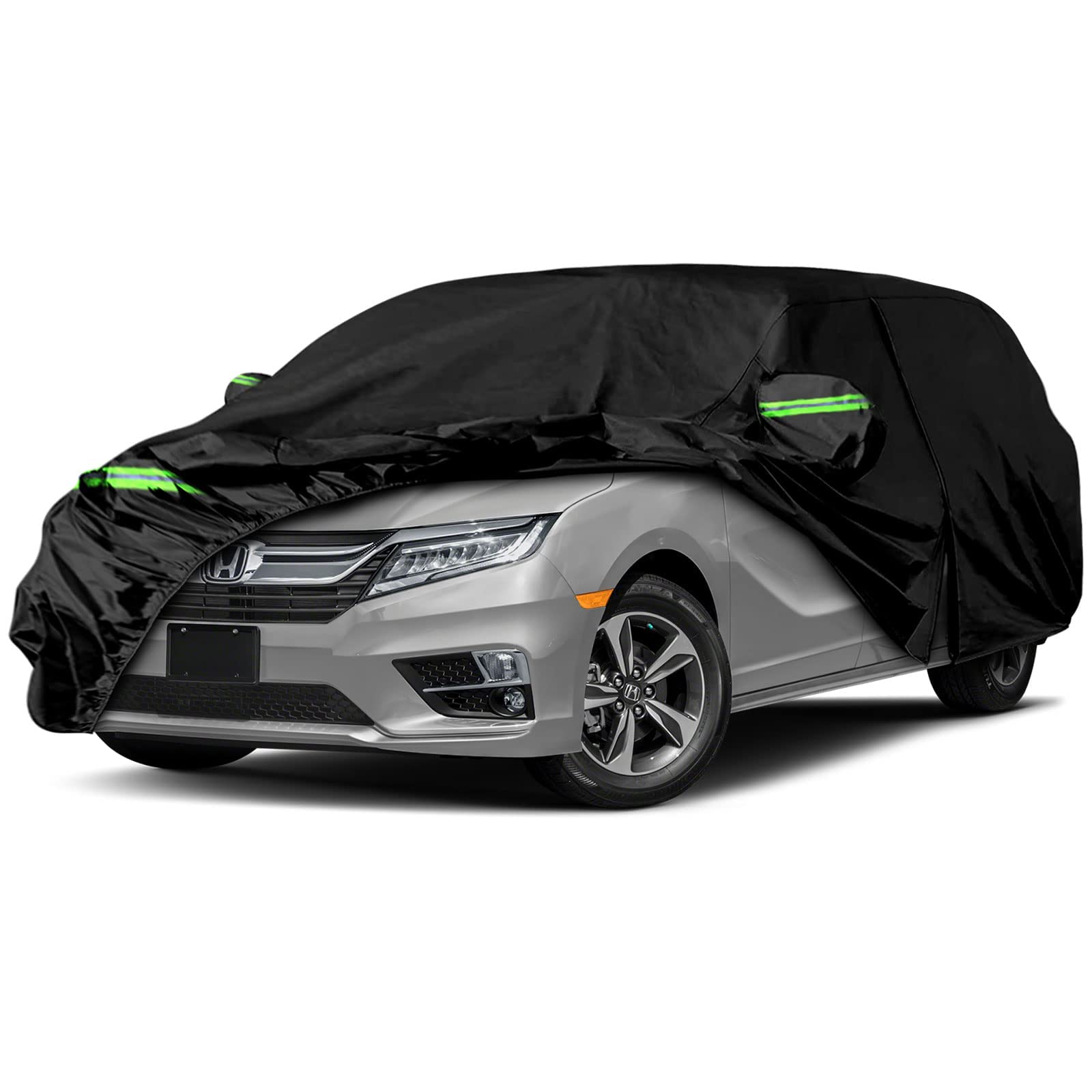 Waterproof Car Cover Replace For 2005-2025 Honda Odyssey Minivan, 6 Layers All Weather Car Covers With Door Zipper & Windproof B