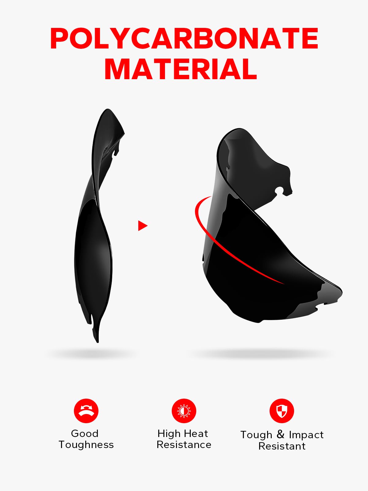 Amazicha Black 8 Wave Windshield Windscreen Compatible For 1996-2013 Harley Davidson Touring Street Glide/ Electra Glide/ Tri Glide Flht Flhx Flhtk Flhtc Flhtcu