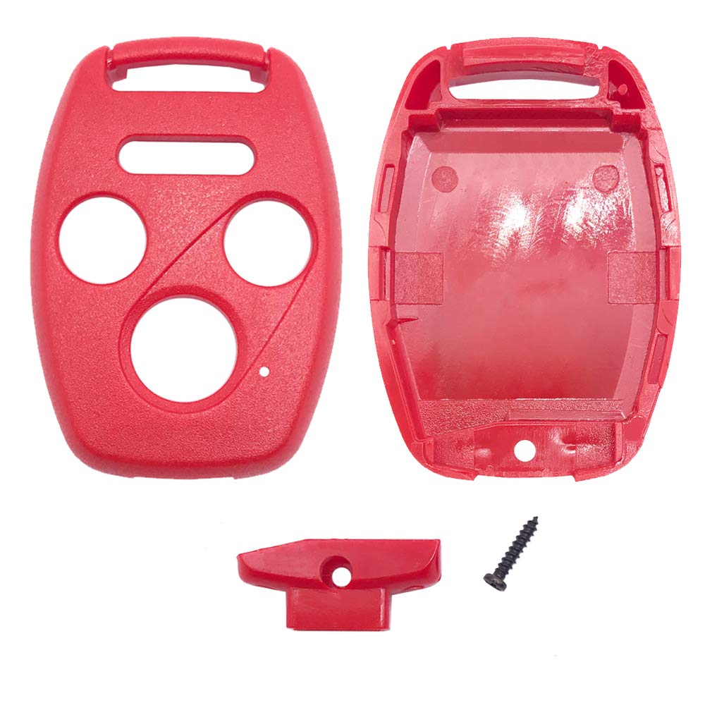 4 Buttons Uncut Key Fob Cover Case fit for Honda 2003-2012 Accord 2006-2013 Civic EX 2009-2015 Pilot 2005-2006 CR-V Ridgeline Ol