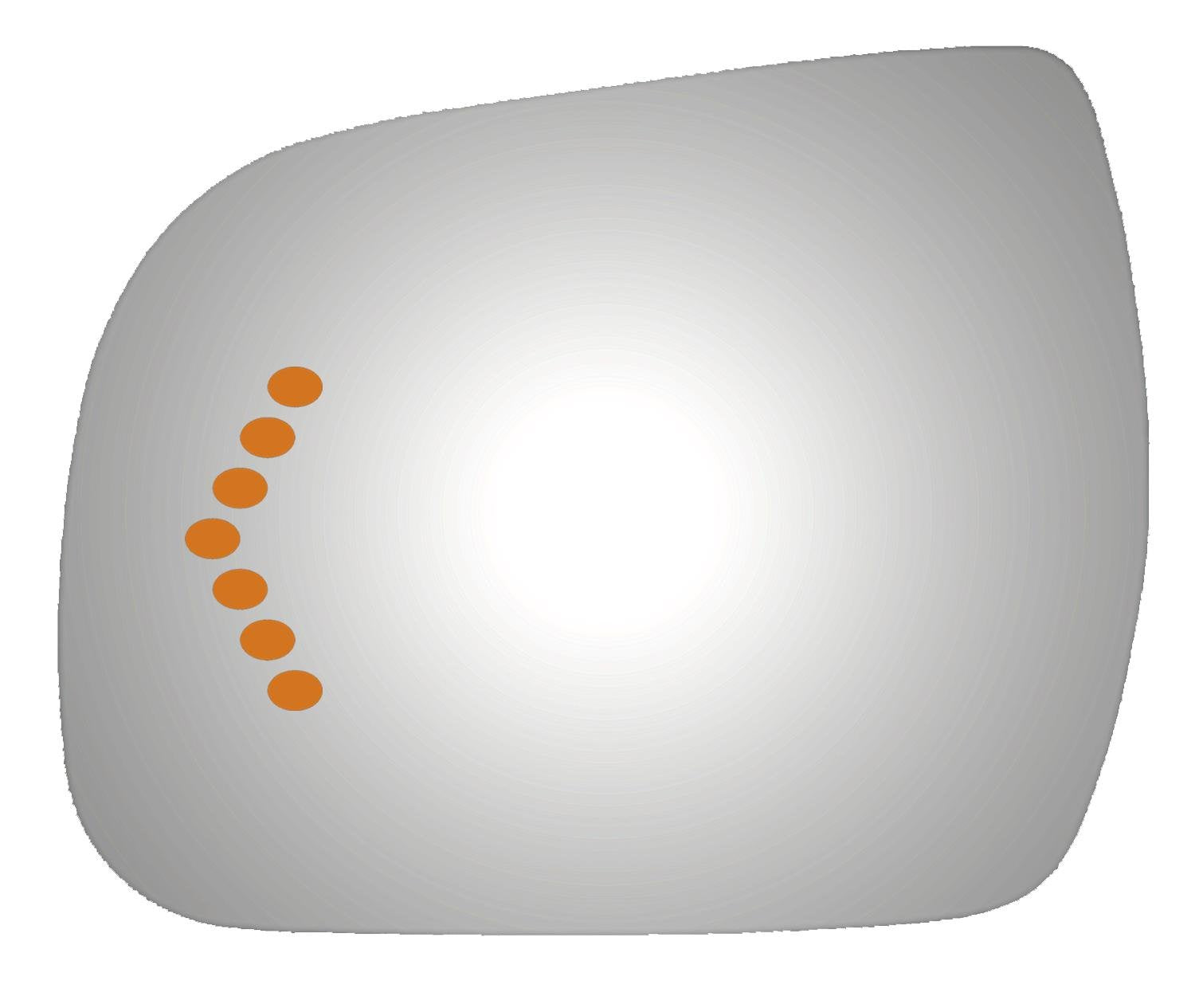 Burco 4375S Driver Side Power Replacement Mirror Glass with Lasered Holes to use with Factory Turn Signal Indicator for 2011-2013 TOYOTA SIENNA