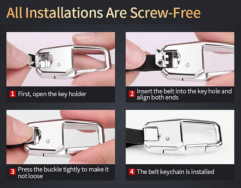 Sanrily Keyless Brown Key Fob Cover For Bmw Series 3 5 6 7 2020 2021 X1 X3 X4 M5 Metal Leather Key Case Shell With Keychain