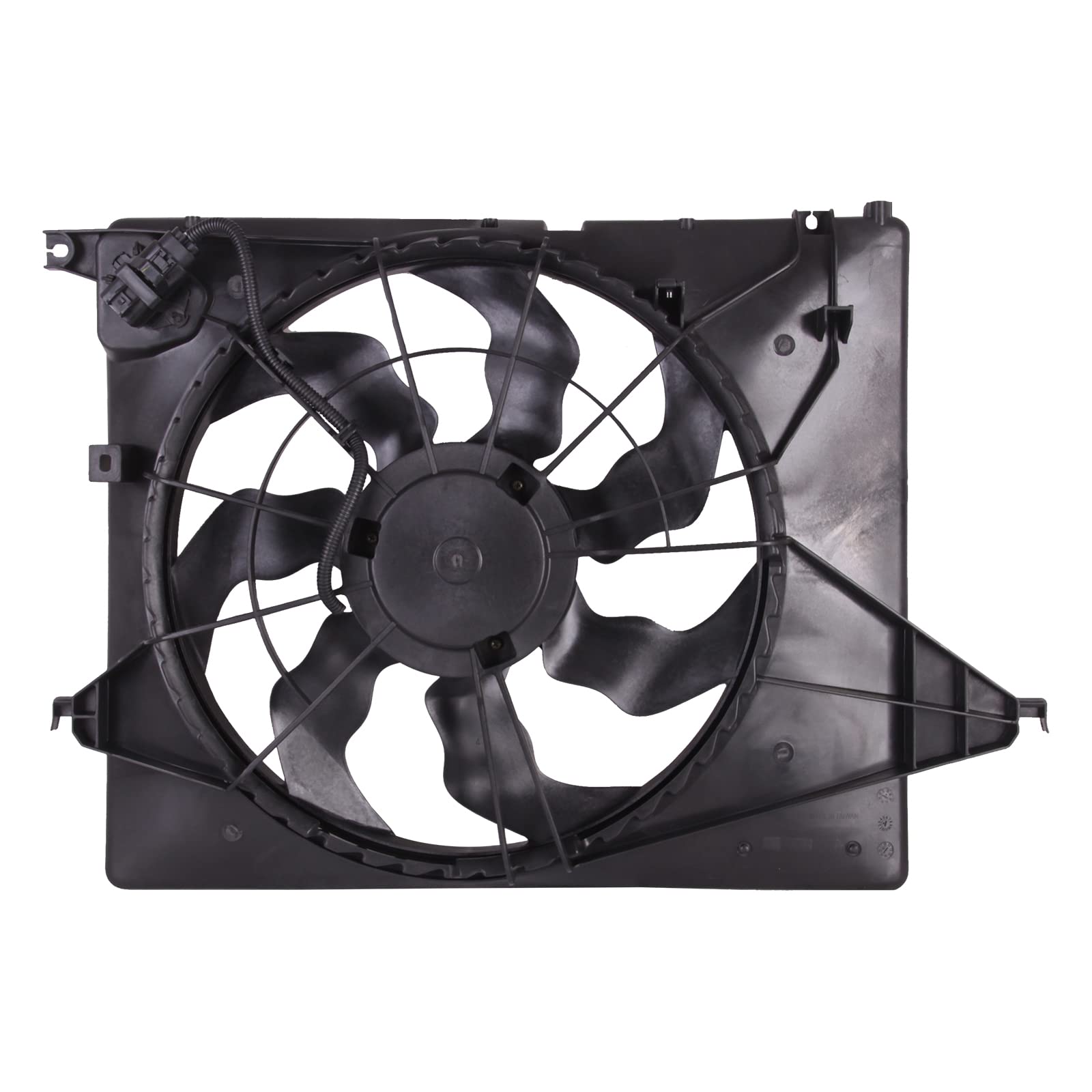 TYG OE Replacement(CAPA Quality) Cooling Fan Extra Silent for 2010-2012 Hyundai Santa Fe/ 2011-2013 Kia Sorento 2.4/3.5L | 25380