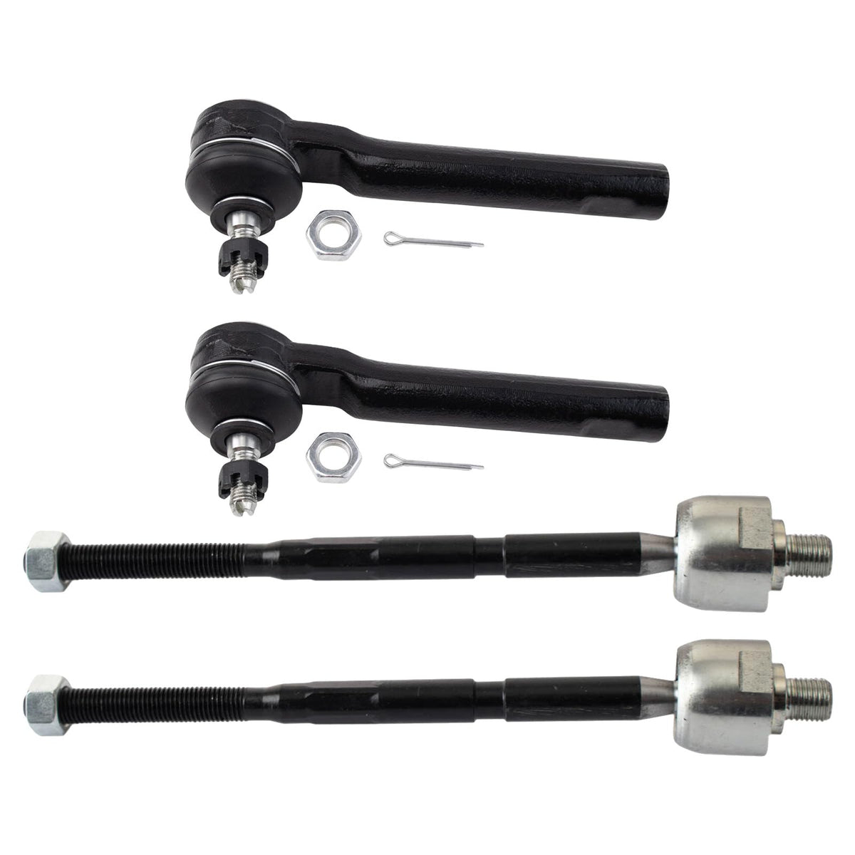 Trq Front Tie Rod Set Compatible With 2012-2019 Fiat 500