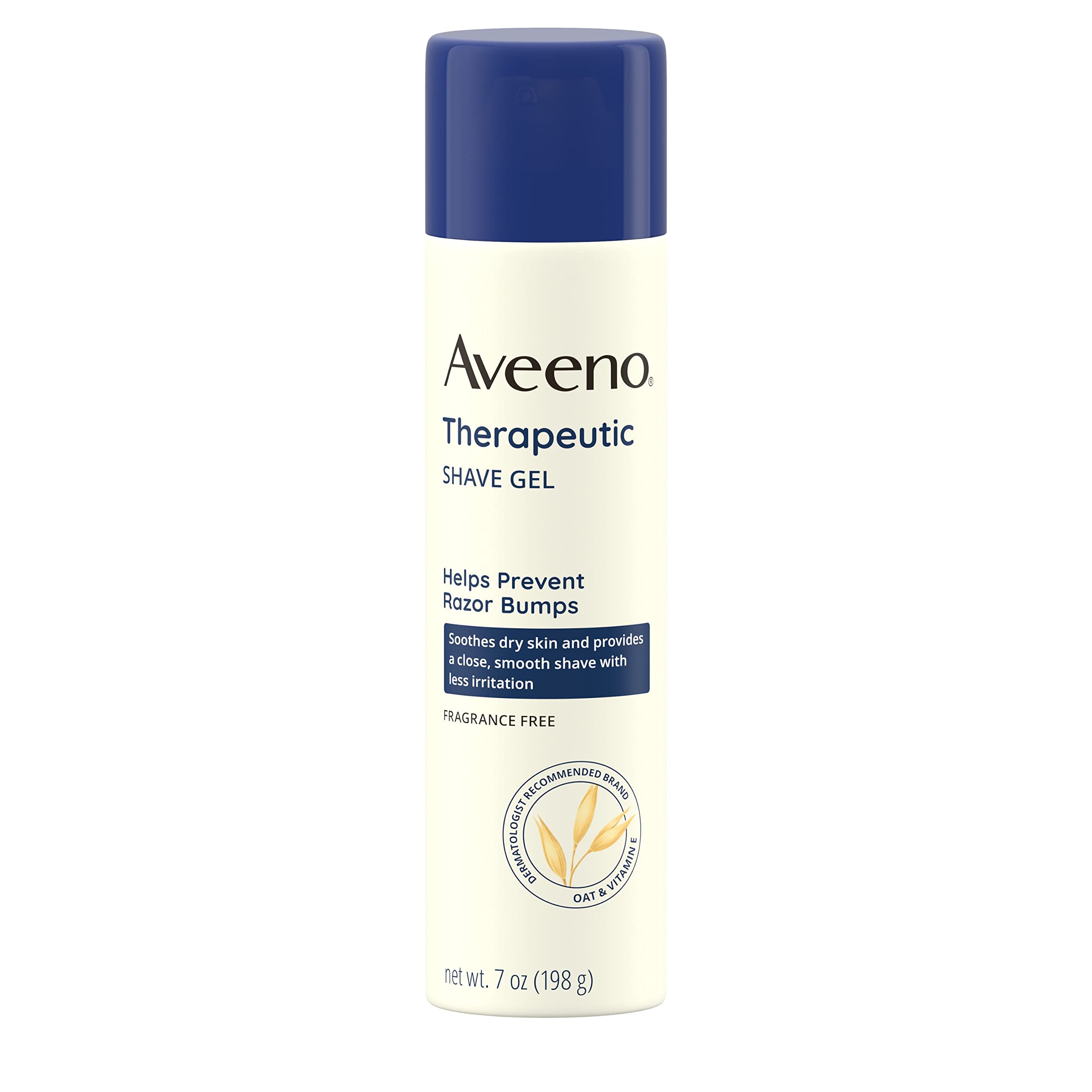 Aveeno Therapeutic Shave Gel with Oat and Vitamin E to Help Prevent Razor Bumps  Soothes Dry Skin and Provides a Close  Smooth Shave with Less Irritation  Fragrance-Free  7 oz-New
