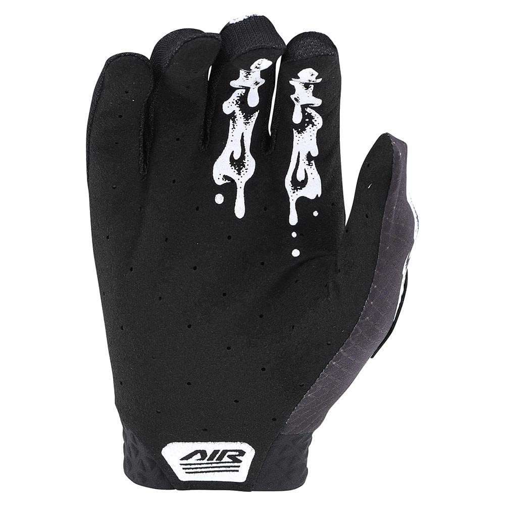 Troy Lee Designs X Oakley Vision Air Glove For Mountain Bike/Bmx/Motorcycle/Dirtbike, Breathable, Silicon Grips Air Glove; Slime Hands Black/White Xl