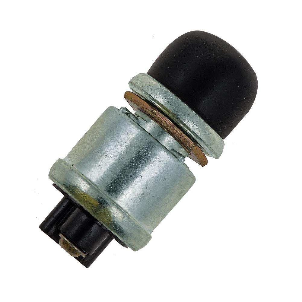 Push Button Momentary Starter Switch, Ampper Heavy Duty Momentary Switch For 12V Engine Start, Horn, Electrical Equipment Ignition And More (Black, Pack Of 3)