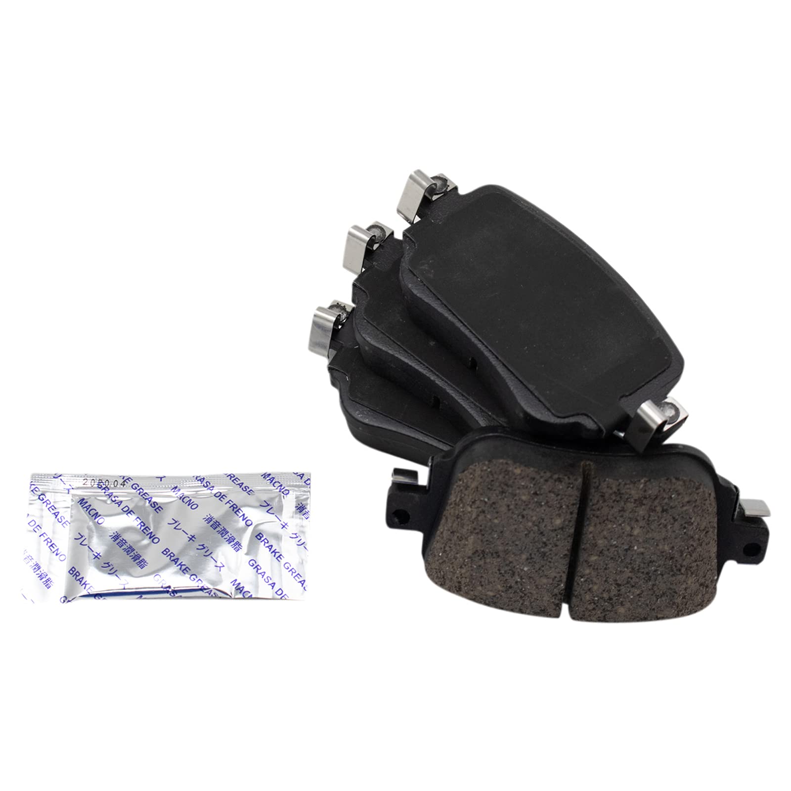TRQ Rear Brake Pads Ceramic Compatible with 2016-2018 Audi Q3 Q3 Quattro 2015-2021 Volkswagen Golf 2017-2019 Golf Alltrack 2015-