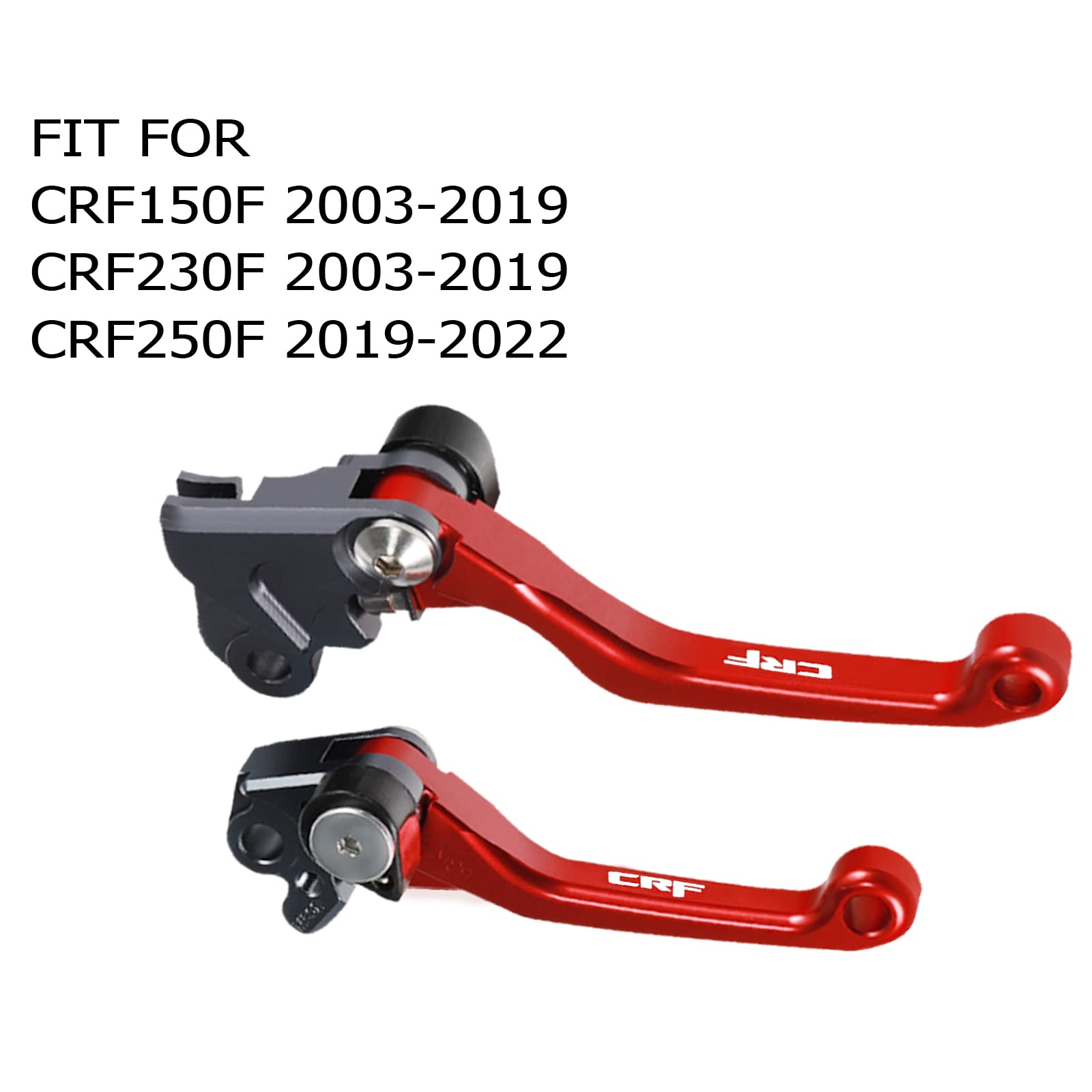 Adsspro Motorcycle Billet Foldable Brake Clutch Lever Handle CNC Aluminum Pivot for CRF150F CRF230F 2003-2020 CRF250F 2019-2022