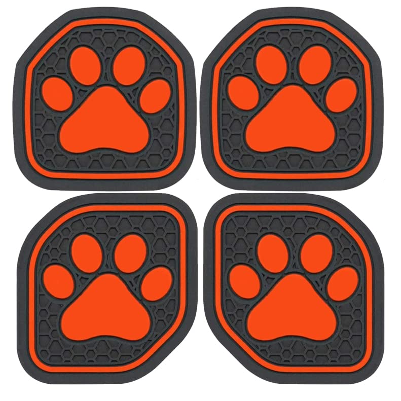 Auovo Auto Cup Holder Inserts Coaster Fit For 2018-2023 Wrangler Jl Jlu 2020-2023 Gladiator Accessories Jt Cup Mat Pad Interior 