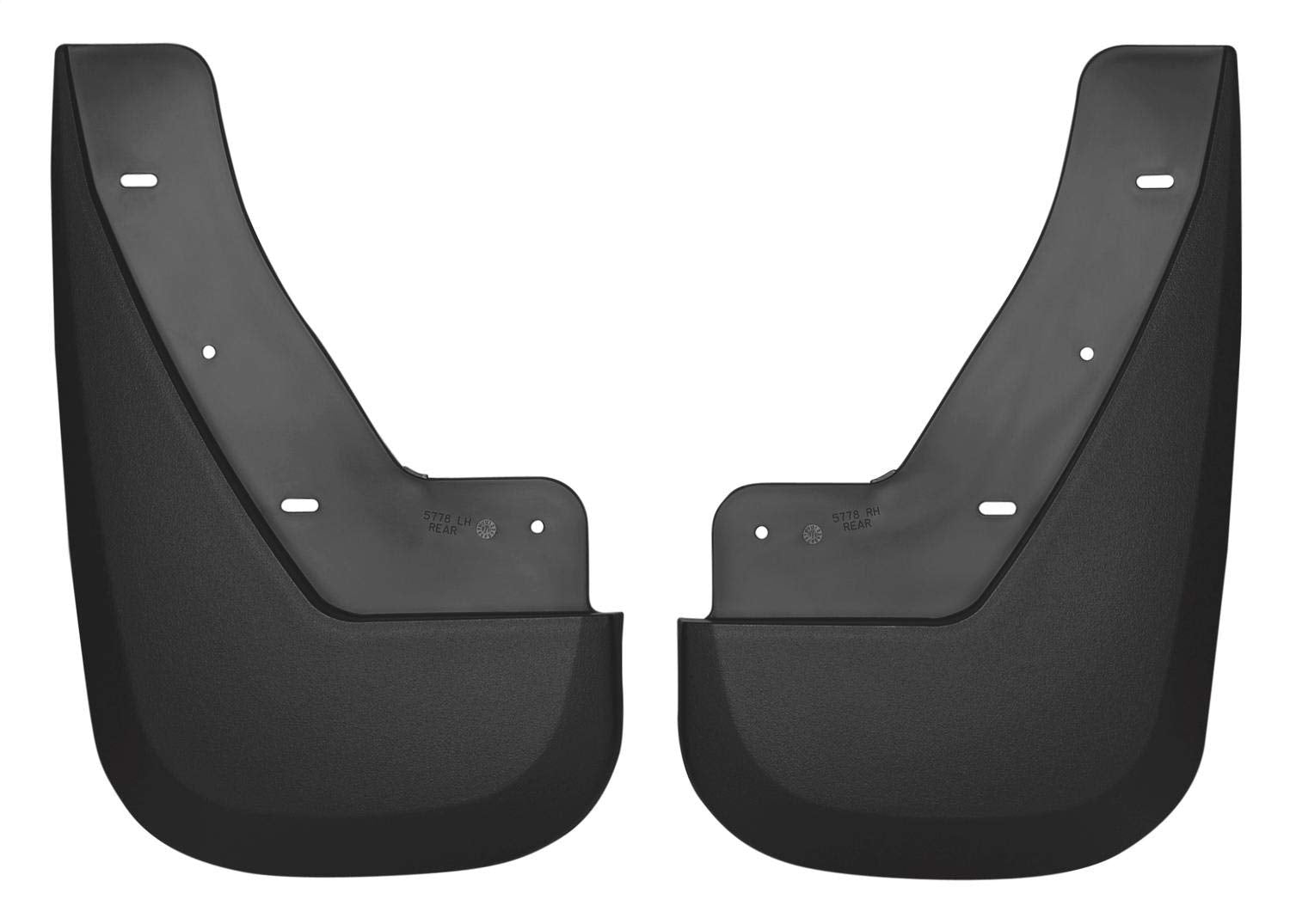 Husky Liners - Rear Mud Guards | 2007 - 2014 Cadillac Escalade/Chevrolet Tahoe/GMC Yukon Denali w/o Dual Exhaust, Rear Set - Bla