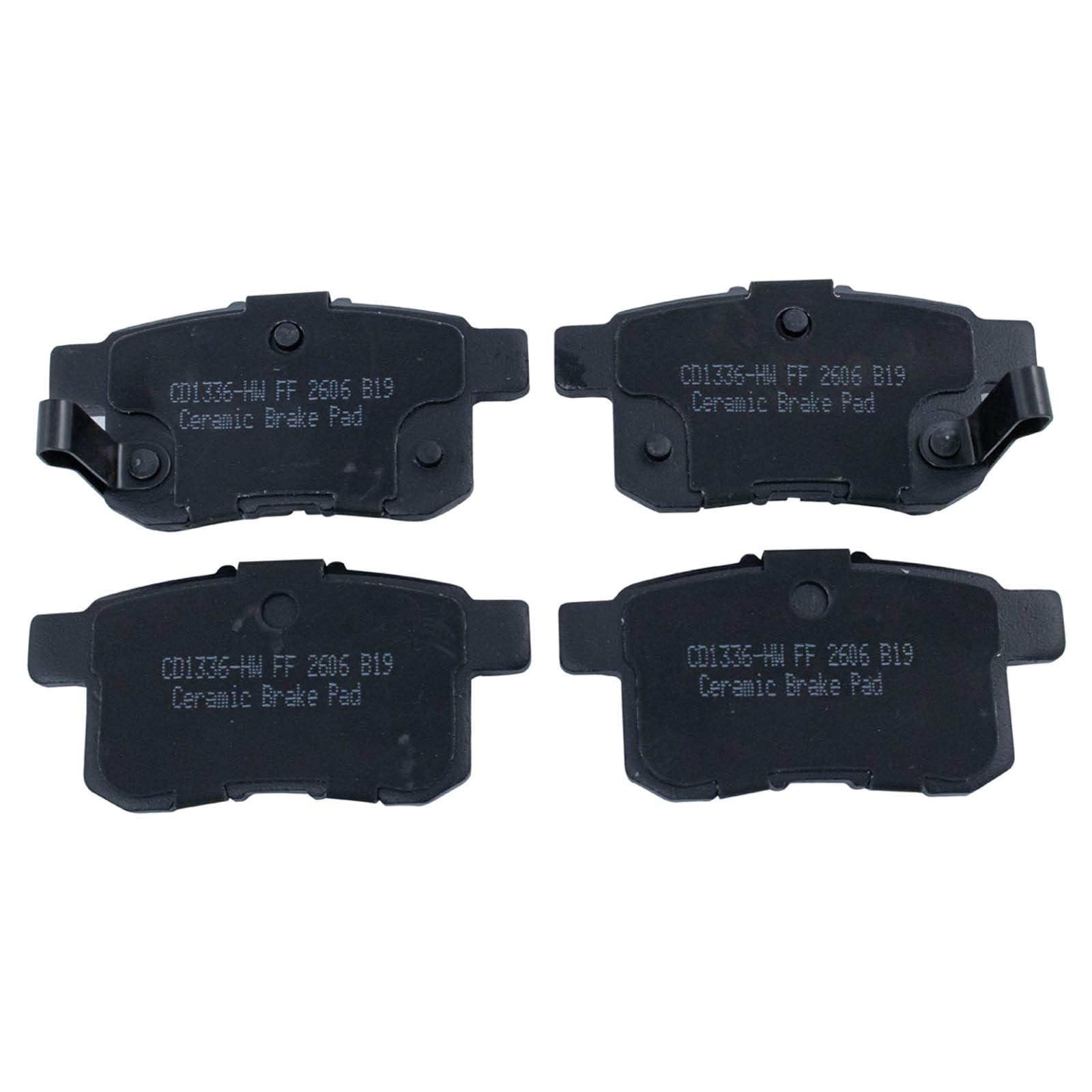 TRQ Rear Brake Pads Ceramic Compatible with 2009-2014 Acura TSX 2008-2017 Honda Accord