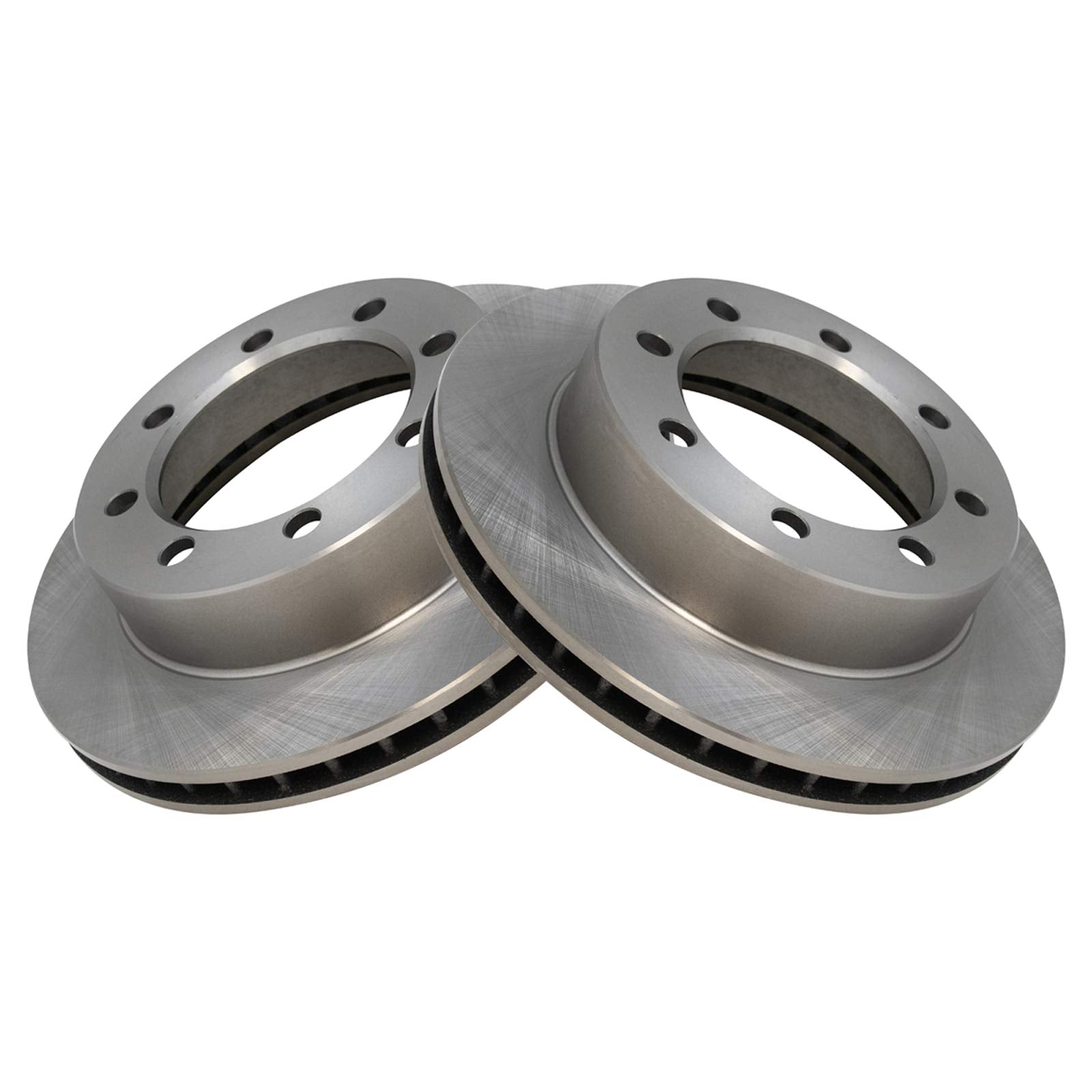 Trq Front Brake Pad & Rotor Kit Brake Pads Brake Rotor Ceramic Compatible With 1995-1997 Ford F-250 F-350