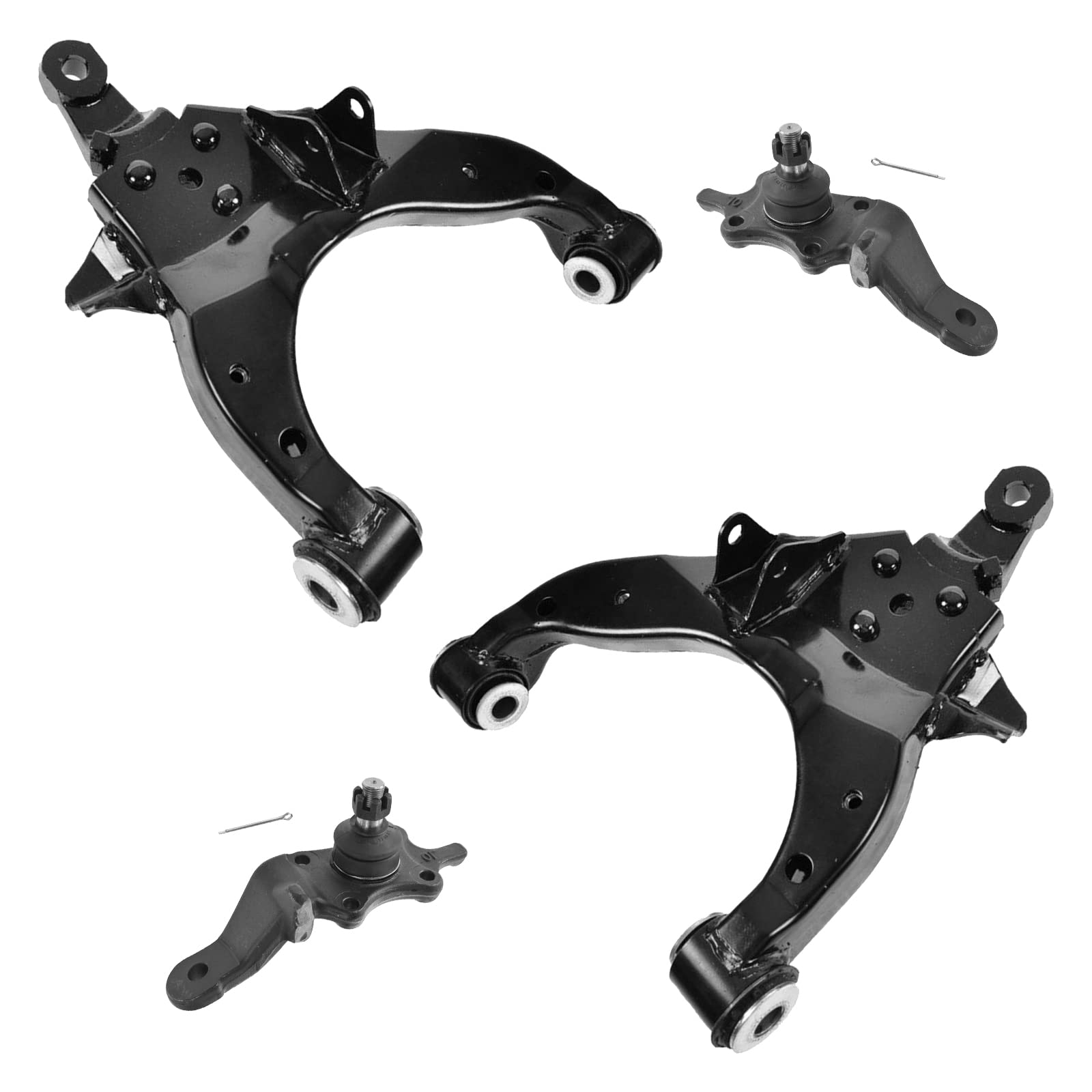 TRQ Front Lower Control Arm with Ball Joint Set Compatible with 1996-2002 Toyota 4Runner