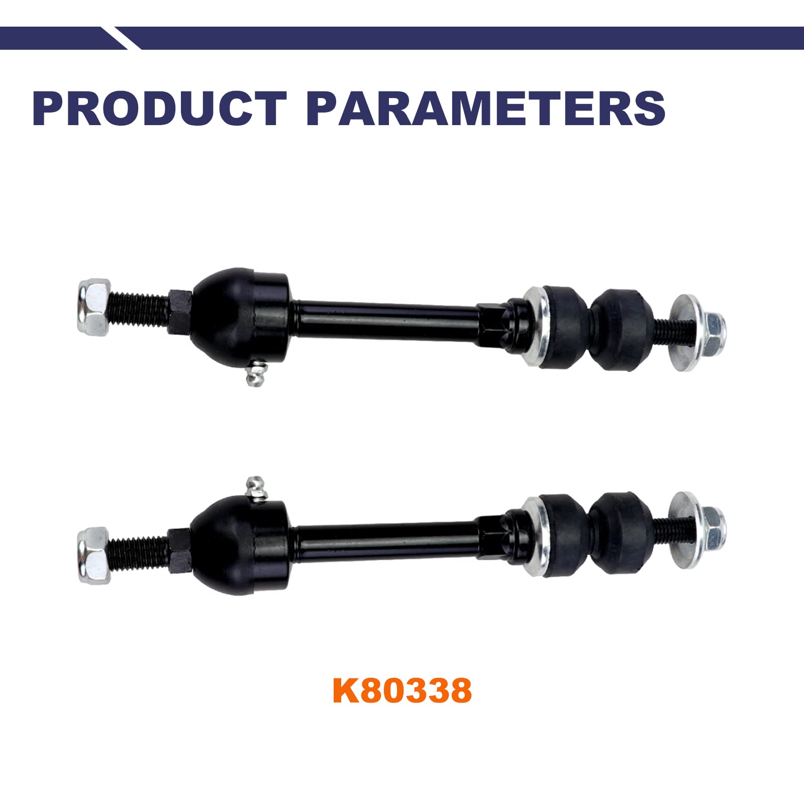 Stiueoav K80338 Sway Bar Link - Front Stabilizer End Link Compatible With 2005-2008 F150 4Wd?2006-2008 Mark Lt