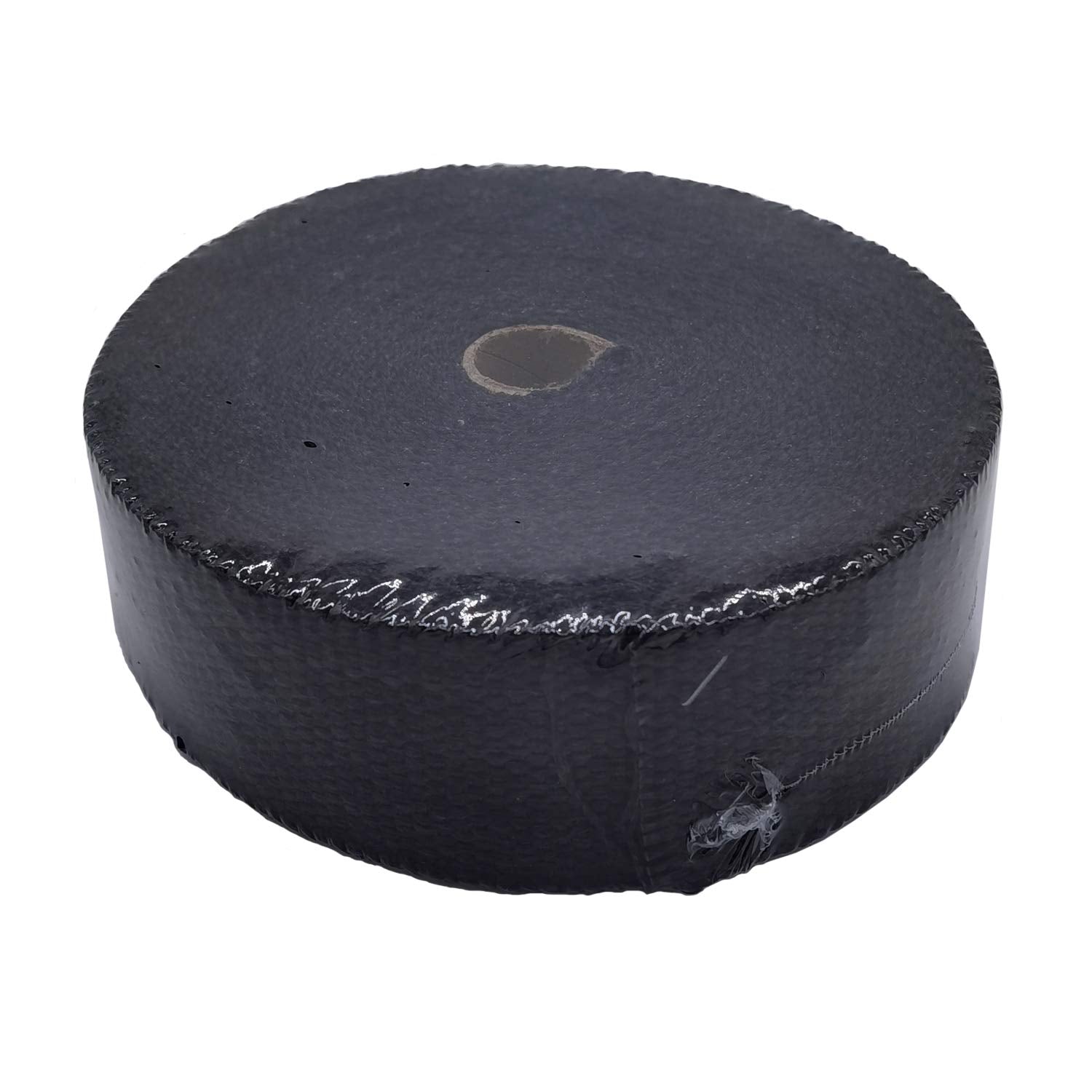 Ucreative Black Fiberglass Exhaust Header Heat Wrap 2 Rolls (2'' X 50' Each Roll) Kit With 20Pcs 11.8 Inch Stainless Steel Locki