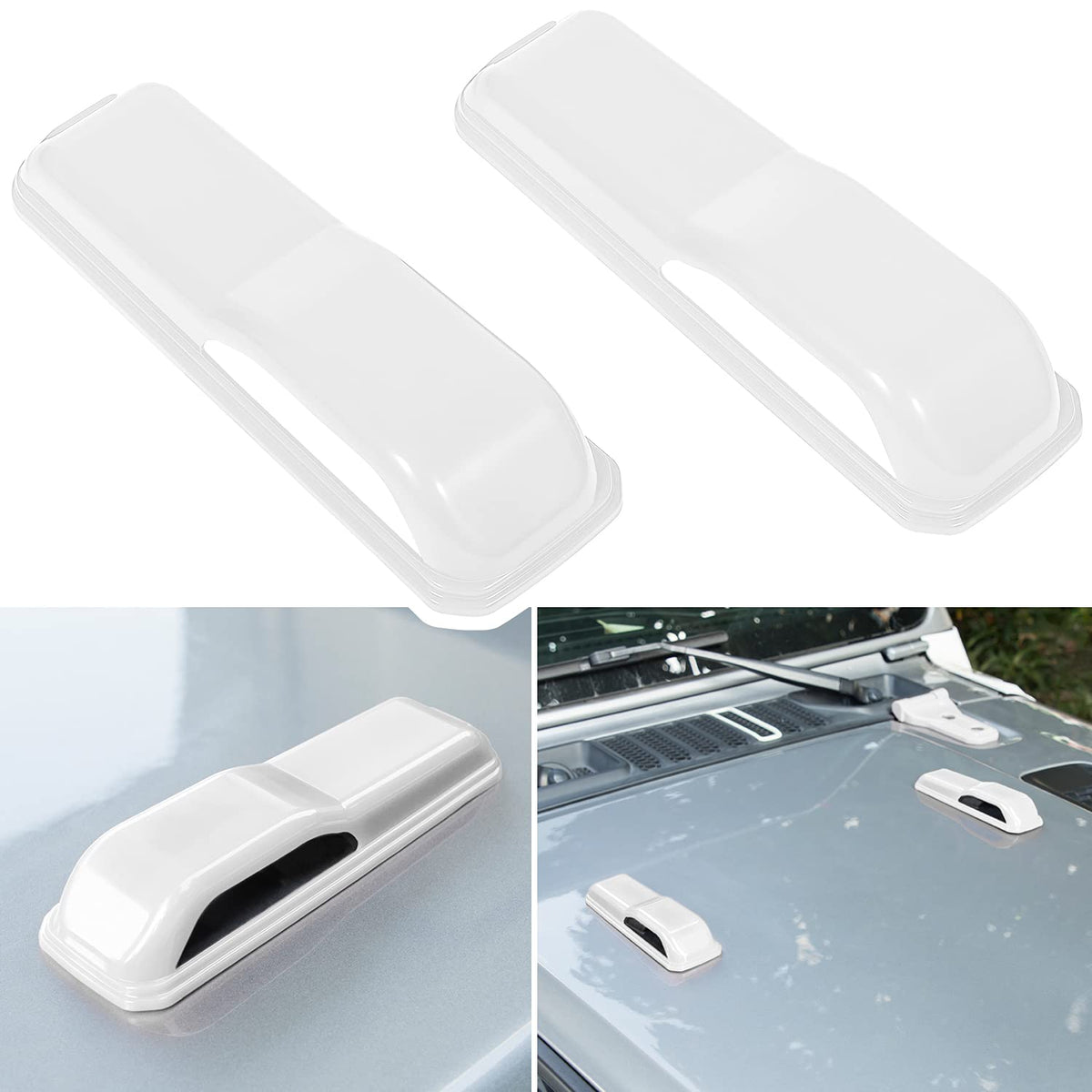 E-Cowlboy Engine Hood Hinge Cover Trim Exterior Accessories Decoration For 2018-2025 Jeep Wrangler Jl Jlu Sports Sahara Freedom