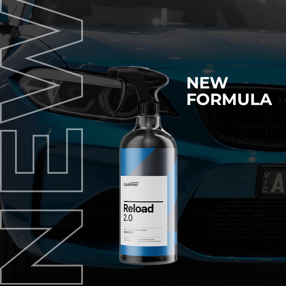 CARPRO Reload 2.0 Spray Sealant, Silica + Siloxane Ceramic Spray for Ceramic Coating, Super Hydrophobic, Self-Cleaning: Improved