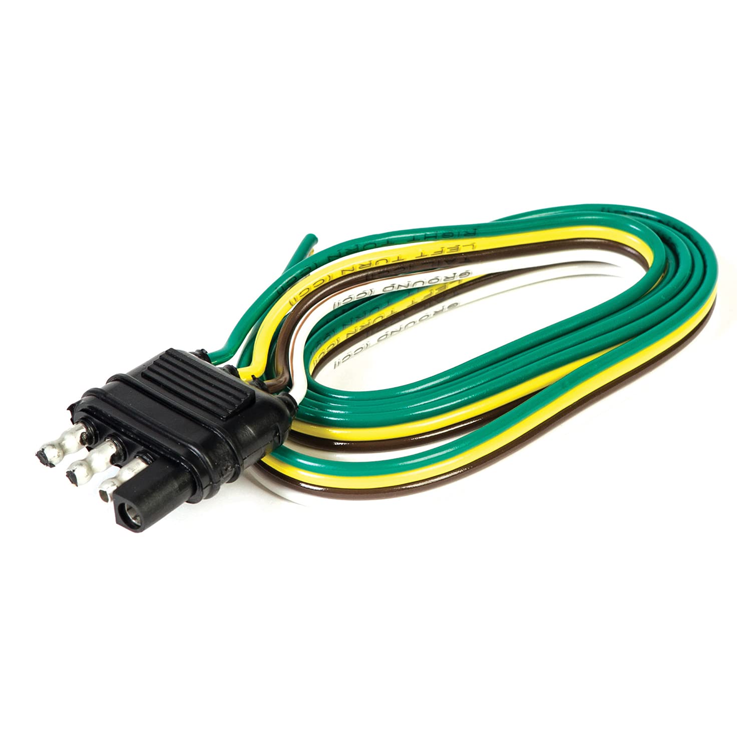 Husky 13193 12 4-Wire Flat Trailer Connector for Trailer End