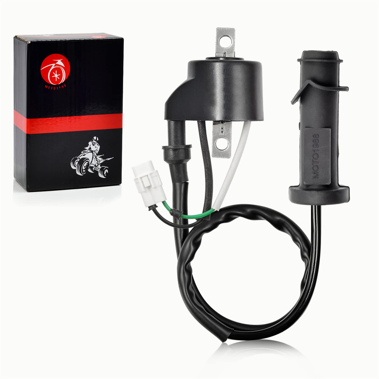 Ignition Coil Pack & Spark Plug Cap Compatible with Arctic Cat 650 4x4 H1 Automatic 2006-2011 Prowler 650 H1 2007 2008 Prowler X