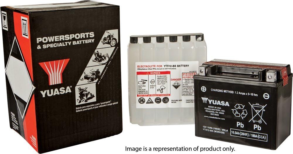 Yuasa Yuam6212B Yt12B-Bs Maintenance Free Agm Battery With Acid Pack