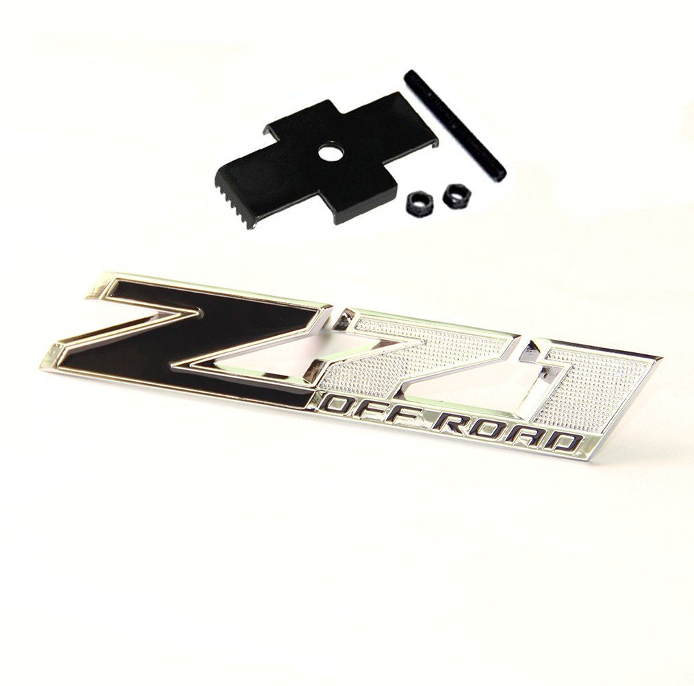 Yoaoo 1X Oem 5 Inches Grille Z71 Off Road Emblems Badge 3D Compatible With Silverado 1500 2500Hd Sierra Suburban Colorado Shiny