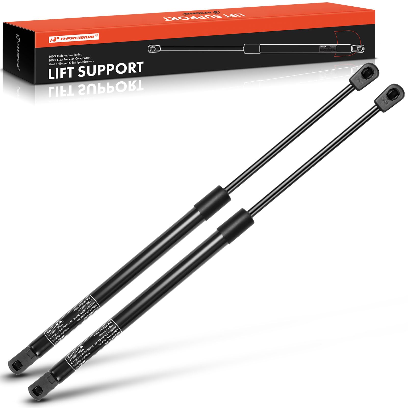 A-Premium Rear Window Lift Supports Shock Struts Compatible With Chevrolet, Gmc And Cadillac Models - Tahoe, Suburban, Yukon, Es