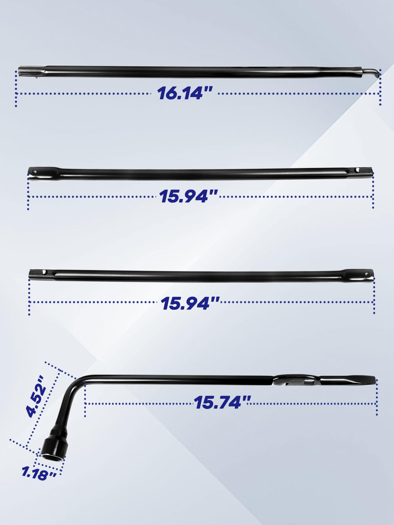 Xongjojo Spare Tire Tool Kit with Spare Tire Jack Handle and Wheel Lug Wrench Compatible with 1999 to 2019 Silverado Tahoe Avala