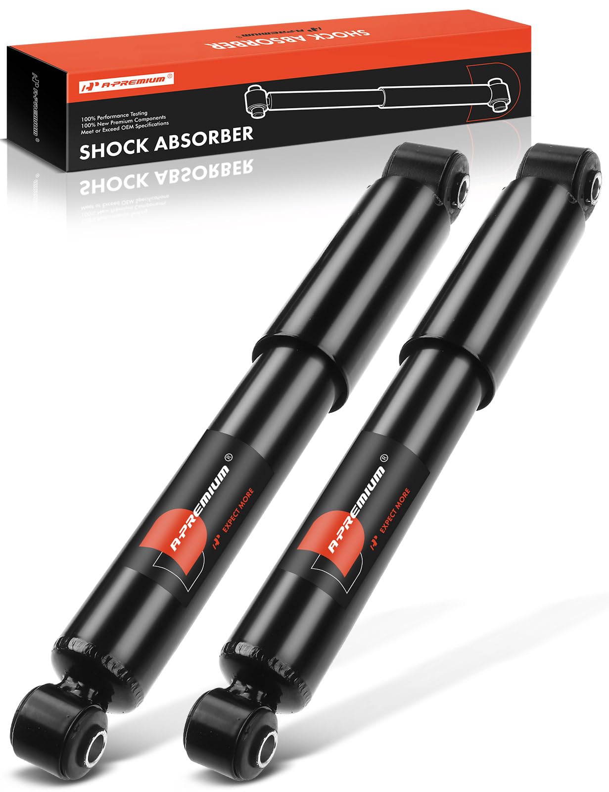 A-Premium Rear Shock Absorber Struts Compatible with Hyundai Elantra 2011-2016, Elantra GT 2013-2017, Veloster 2012-2015 & Kia F