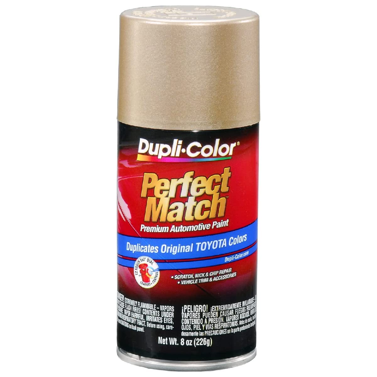 Dupli-Color Ebty15967-6Pk Perfect Match Automotive Spray Paint - Toyota Cashmere Beige Metallic, 4M9 - 8 Oz. Aerosol Can, 6-Pack
