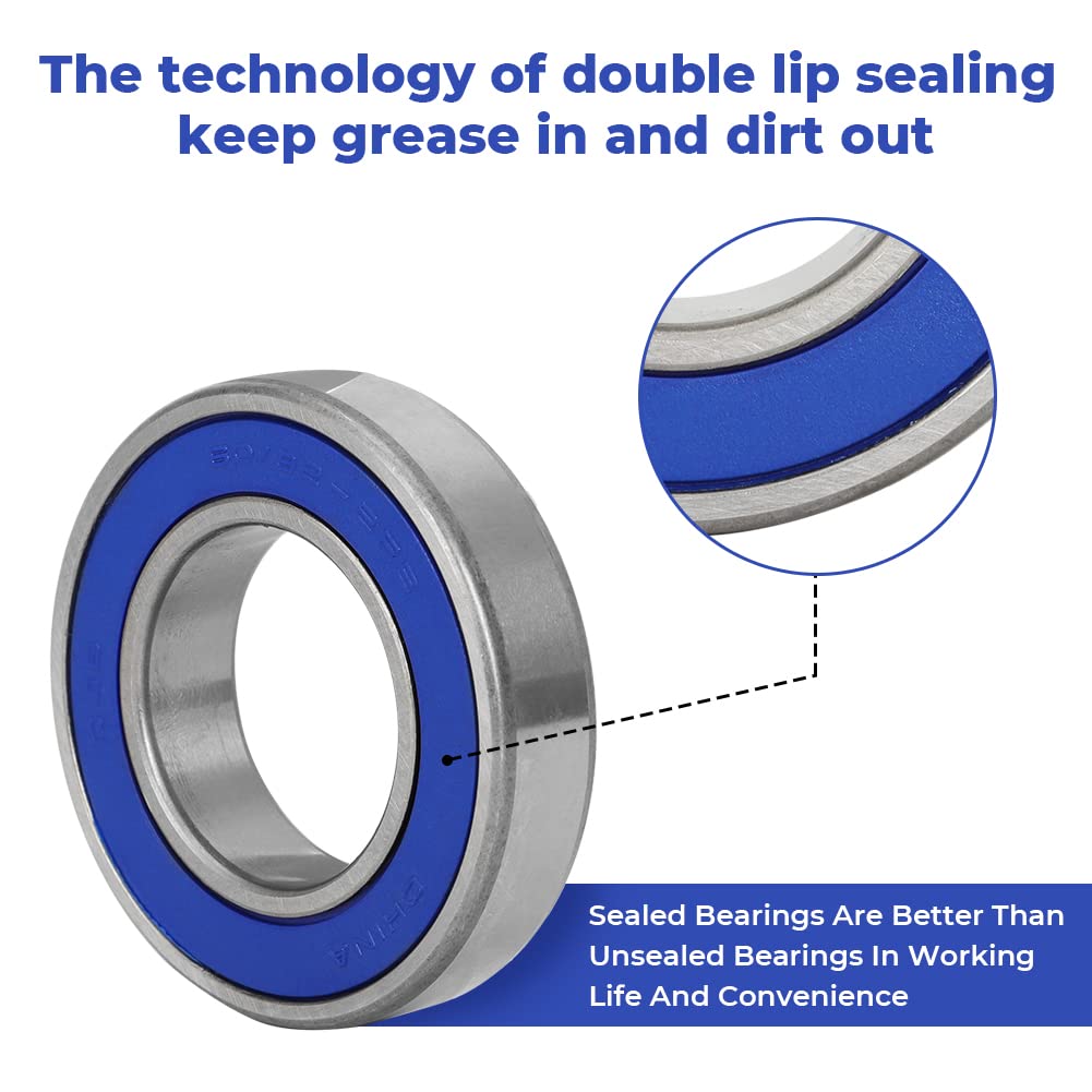 Autovic Rear Axle Wheel Hub Housing Bearing Seal Kit For Honda Atv Foreman 400 450 500 Rubicon 500 Rancher 350 400 420 Replace 91055-Hn5-681 & 91255-Ha0-681