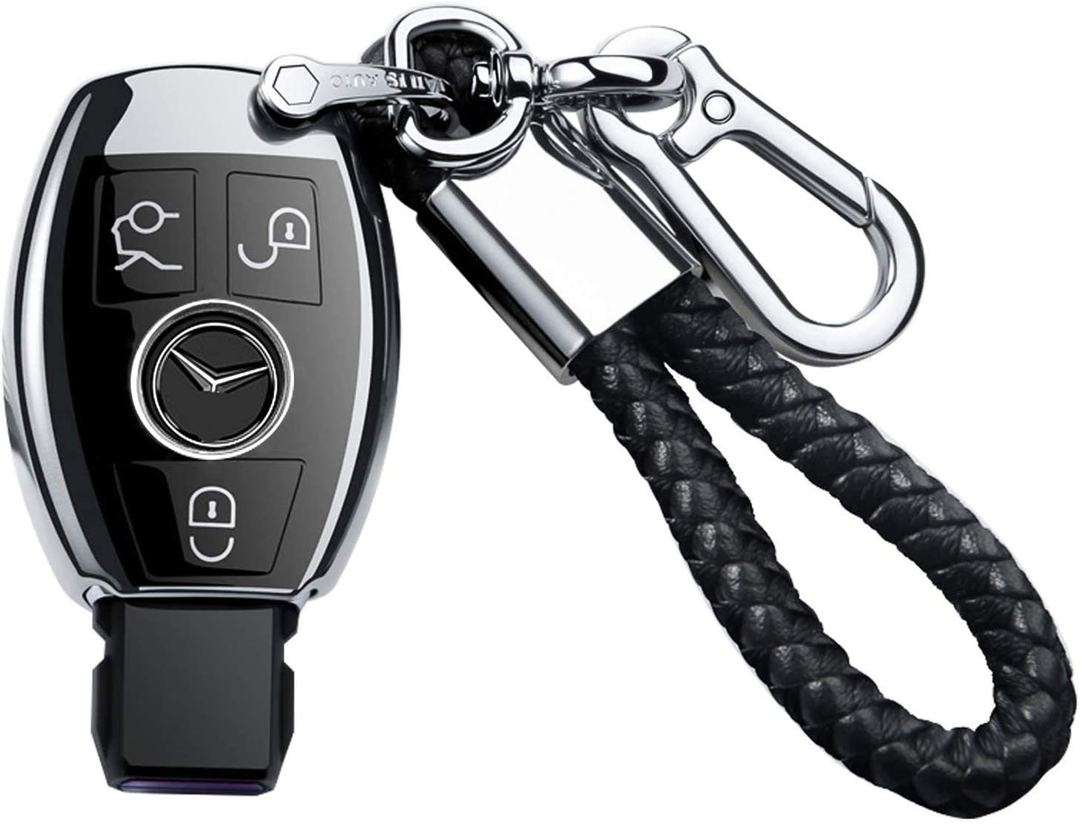 Tukellen For Mercedes Benz Keychains With Key Fob Cover Special Soft Tpu Key Case Cover Protector Compatible With Mercedes Benz