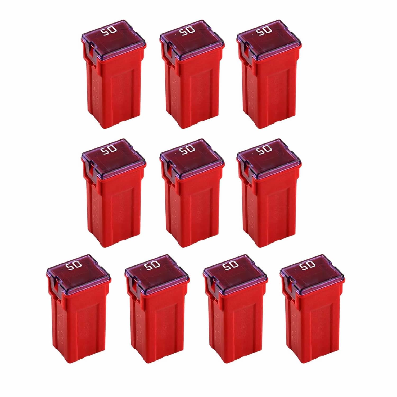 Jcase Fuse Kit Mini Jcase Fuse Assortment High Profile 50A Fit For Ford Chevy/Gm Nissan And Toyota Pickup Trucks Cars And Suvs