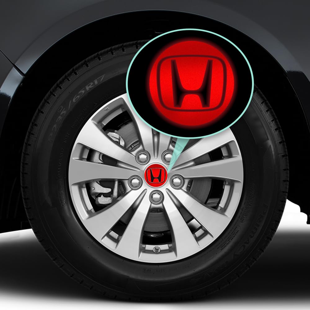 IPG Decal Made for Civic Accord CRV VTEC Si Logo Center Cap Overlay Wheel Tire Decals Inner or Outer Stickers (Center Cap:2.25