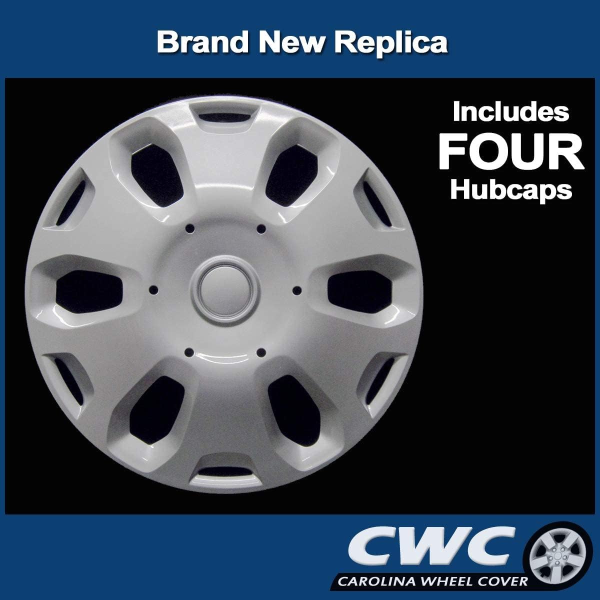 Premium Hubcap Set, Replacement For Ford Transit Connect 2010-2013, 15-Inch Wheel Covers (4 Pieces)