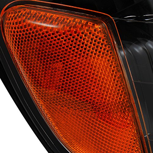 Akkon - For [Black] 2000 2001 2002 2003 2004 Toyota Tundra Regular | Access Cab Headlights W/Corner Lights Pair