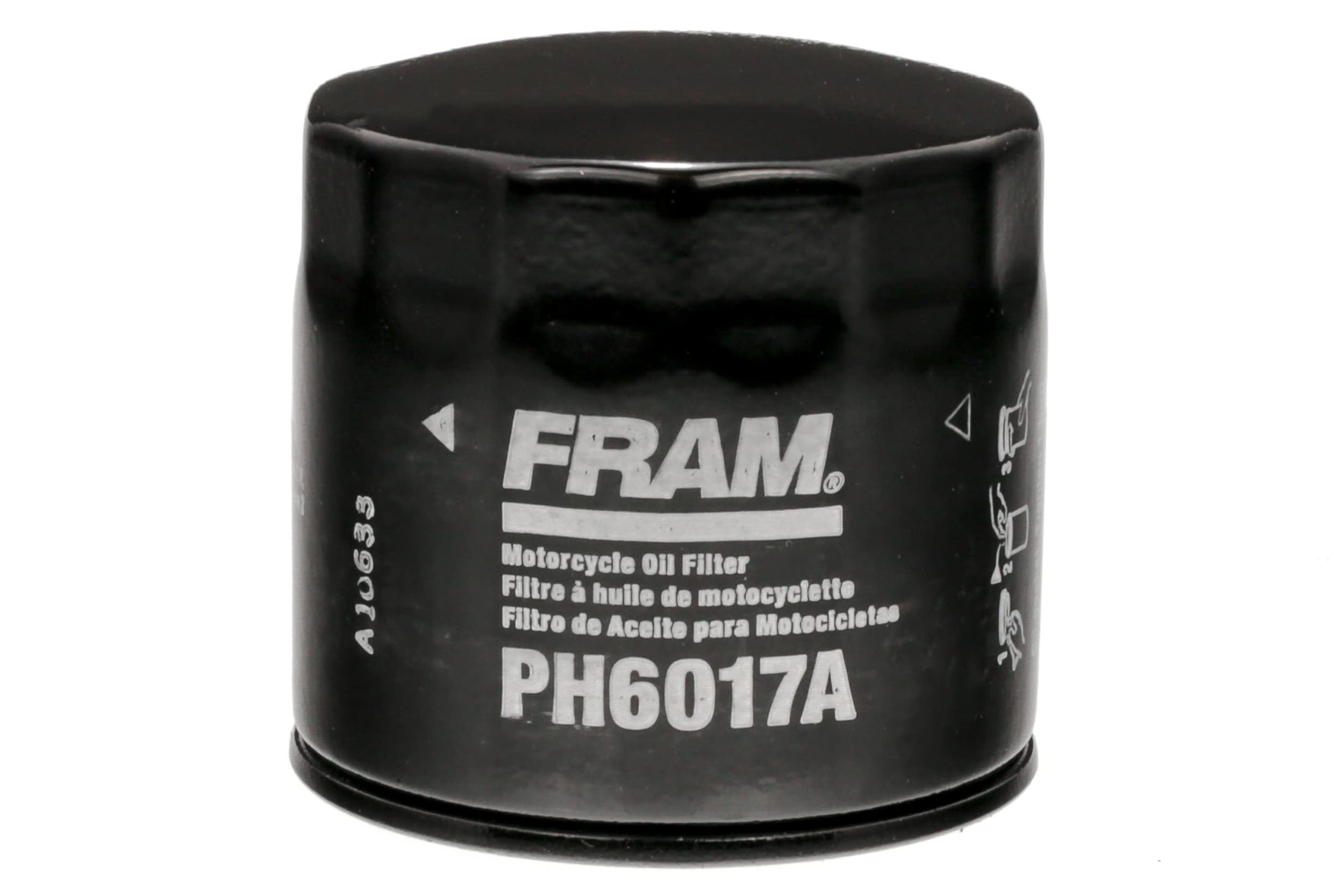 Fram Ph6017A Spin-On Full-Flow Oil Filter For Motorcycles
