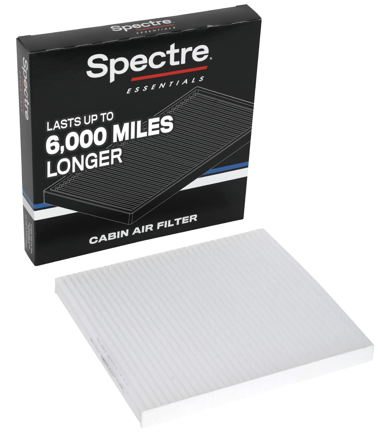 Spectre Essentials Cabin Air Filter By K&N: Premium, 50-Percent Longer Life: Fits Select 2005-2017 Hyundai/Kia (Accent, Veloster