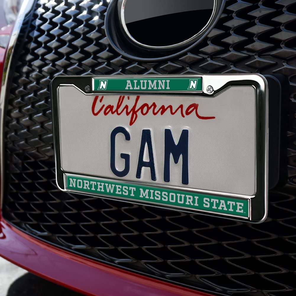 Northwest Missouri State Alumni Logo Full Size Standard License Plate Metal Frame