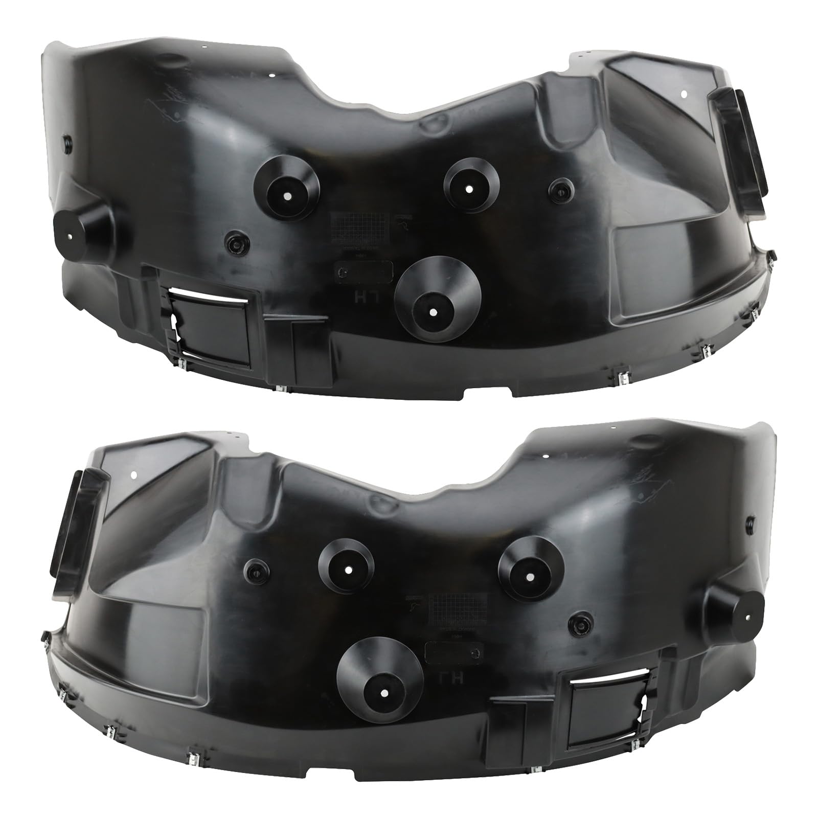 Trq Front Inner Fender Liner Set Compatible With 2014-2018 Ram 2500 2013-2018 3500 Ch1248164 Ch1249164