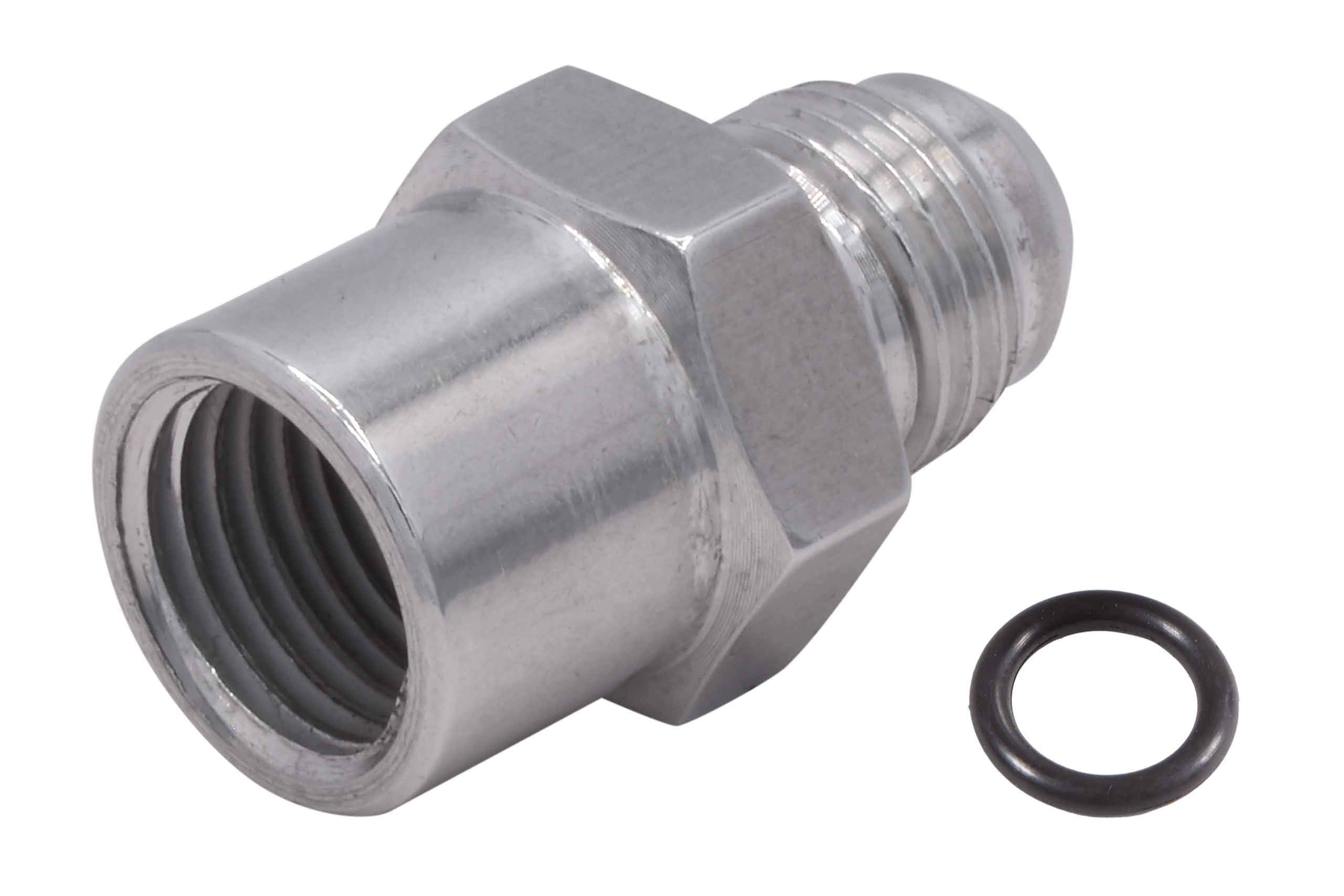 Ict Billet Tbi/Vortec 87-98 Truck 6An Male Flare Return Fuel Line Adapter Fitting To Female M14-1.5 Oring Power Steering And Fue