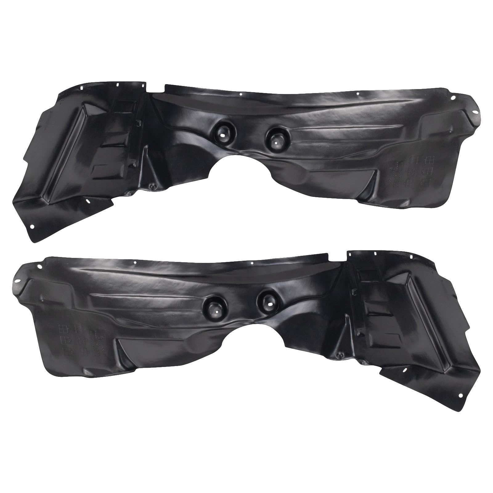 Trq Front Inner Fender Liner Set Compatible With 2009-2020 Dodge Journey Ch1248141 Ch1249141