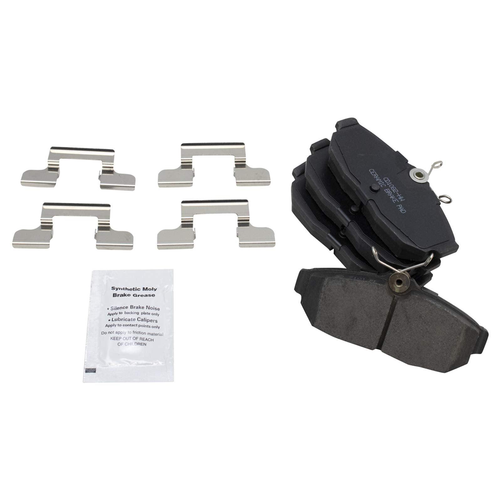 TRQ Rear Brake Pads Ceramic Compatible with 2005-2014 Ford Mustang