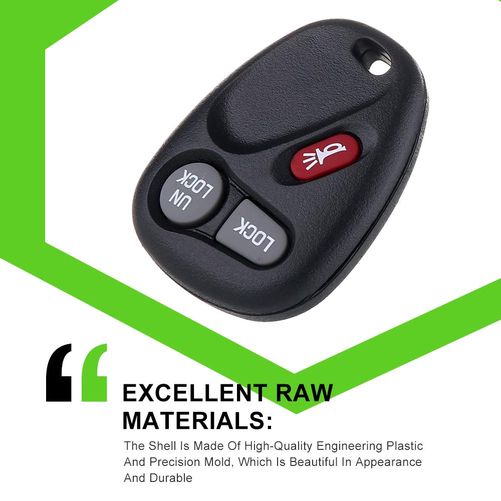 Scitoo Compatible With Keyless Entry Remote Key Fob Fit For Gmc Sierra 1500 Hd 01 02 For Gmc Sierra 2500 01 02 For Gmc Sonoma 01