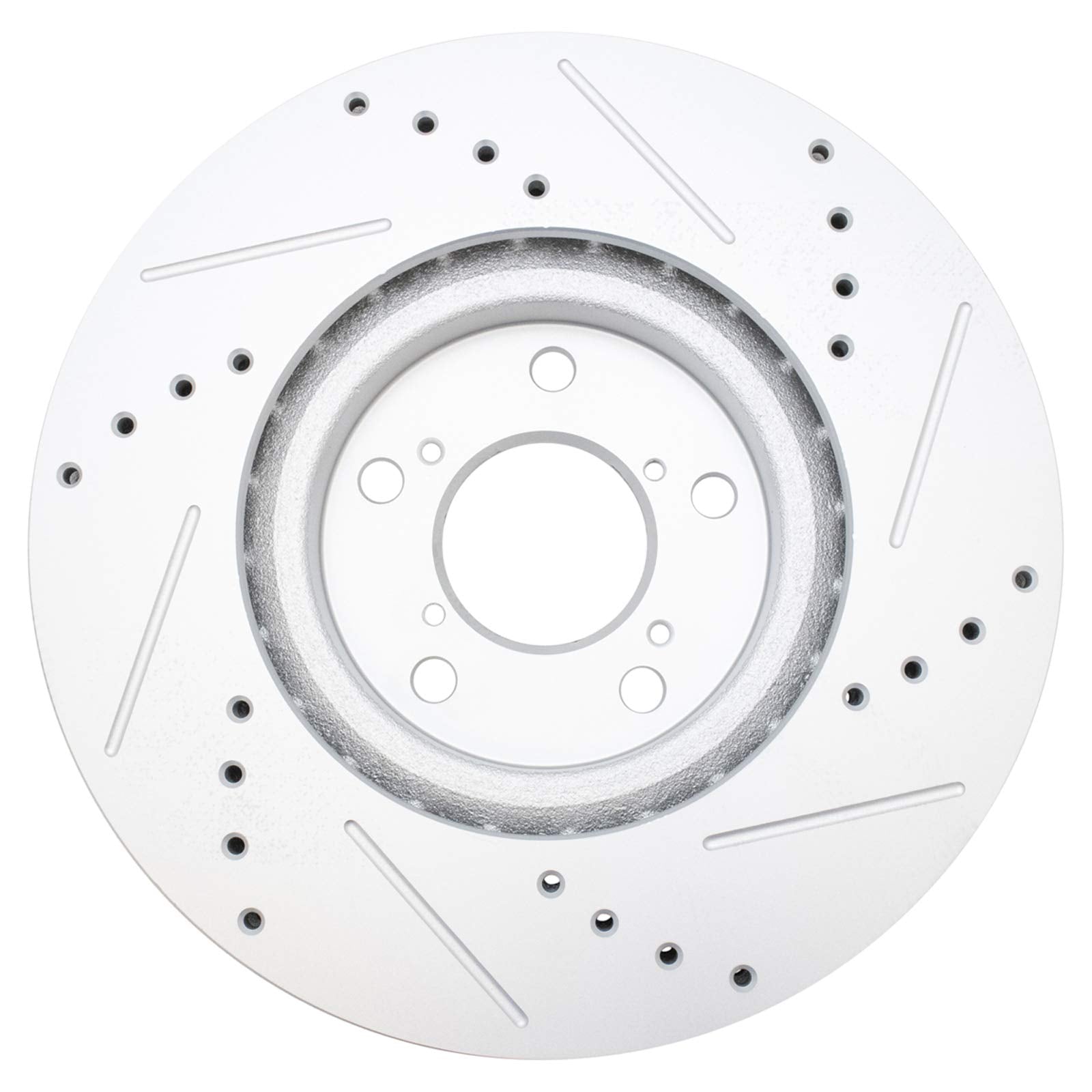 Trq Front Performance Brake Rotors Set Premium G-Coated Cross Drilled & Slotted Compatible With 2007-2013 Acura Mdx 2014-2020 Rl