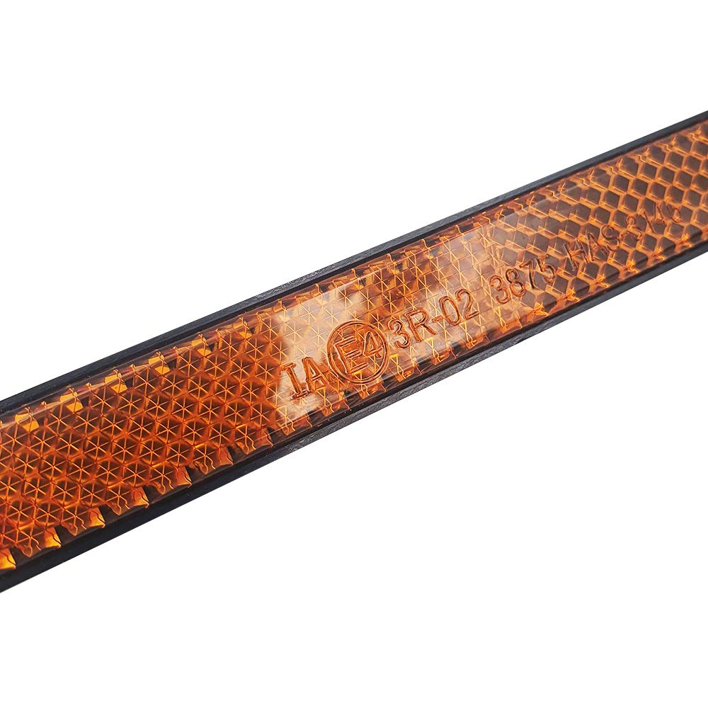 Stick-On Hexagonal Reflectors - Front Fork Side Reflector For Motocross, Harley, Semi Trucks & Trailers, Warehousing, Boats, Ser