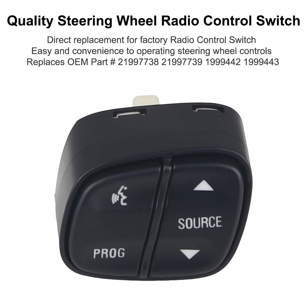 Wmphe Compatible With Steering Wheel Radio Control Switch Buttons Chevy Silverado Gmc Sierra 2003-2007 Replace Oe # 21997738 21997739 1999442 1999443 901-120 901-121 901-122 901-123