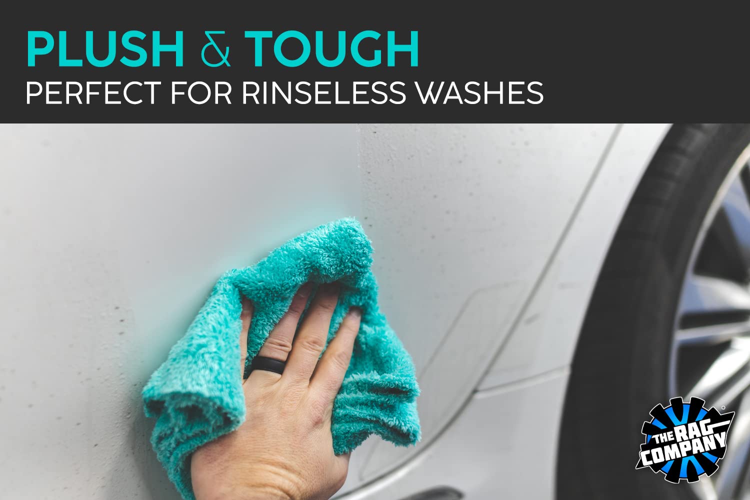 The Rag Company - Eagle Edgeless 450 (6-Pack) Professional Korean 70/30 Blend Super Plush Microfiber Detailing Buffing Polishing